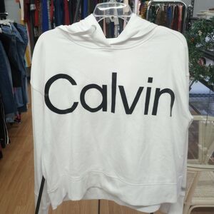 Calvin Klein White Hoodie Size Medium